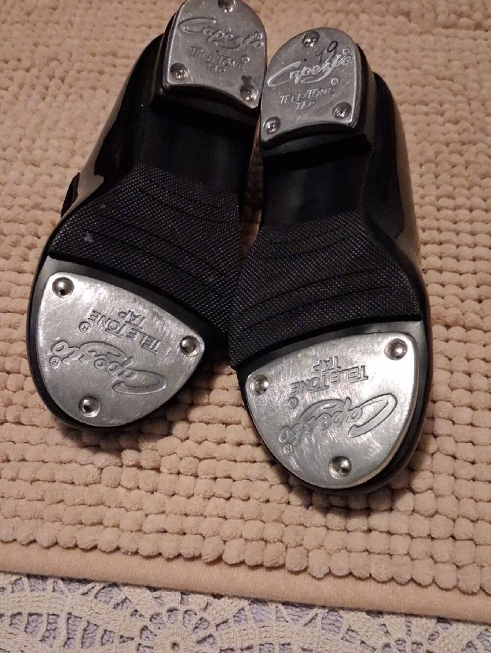Cat & Jack Black Patent Mary Jane Flats with Strap